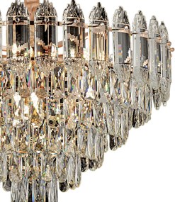Lampa Wisząca z Kryształami G057-CP 50cm Złota