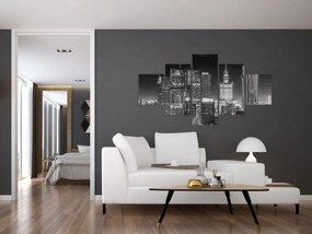 Obraz - Czarny i biały Nowy Jork (125x70 cm)