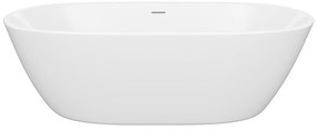 Wanna wolnostojąca biała - 217 l - Akryl - 180 x 75 x 57 cm - SAROFA