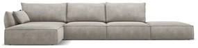 Jasnoszary narożnik (lewostronny) Vanda – Mazzini Sofas