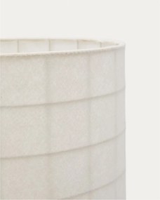 Biało-czarna lampa stojąca z tekstylnym kloszem (wysokość 142 cm) Dulan – Kave Home