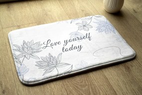 Dywanik łazienkowy Dywanik łazienkowy Kwiaty Minimalistyczny