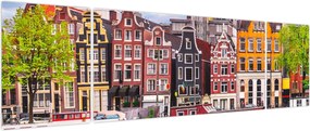 Obraz - Amsterdam, domy tańca (170x50 cm)