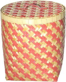Kosz z pokrywą Stripes 45x47cm