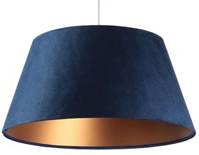 Granatowa lampa wisząca dzwon glamour - S409-Ghana