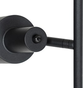 Inteligentna lampa stojąca czarna w komplecie z 2 żarówkami Wi-Fi A60 - Stijn