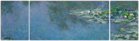 Obraz - Claude Monet, Water Lilies, reprodukcje (170x50 cm)