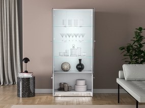 2-drzwiowa witryna Glamour 01, biały połysk
