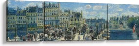 Obraz - Auguste Renoir, Pont Neuf, Paris, reprodukcje (170x50 cm)