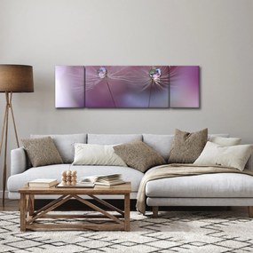 Obraz kropelek na puchu (170x50 cm)