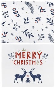 Świąteczne materiałowe maty stołowe zestaw 2 szt. 45x35 cm Merry Blue Christmas – Butter Kings