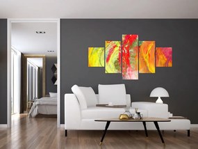Obraz abstrakcji - malarstwo (125x70 cm)