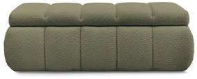 Zielona ławka z materiału bouclé – Bobochic Paris