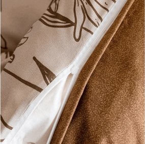 PrzytulneMieszkanie.pl PrzytulneMieszkanie.pl Pościel z mikroflanelu MINARO beżowa Rozmiar pościeli: 70 x 90 cm | 140 x 200 cm