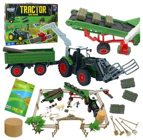 Woopie zestaw maszyn rolniczych traktor ciągnik zagroda mini farma osada rolnicy