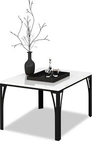 Stolik kawowy w stylu loft czarny + biały T0-S49