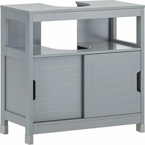 Szafka pod umywalkę do łazienki z drzwiami przesuwnymi FRG128-II-SG