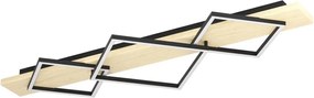 Eglo 901931 - Oprawa sufitowa LED BOYA 2xLED/13W/230V + LED/16W czarna/beżowa