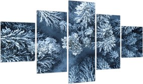 Obraz - Śnieżny las (125x70 cm)