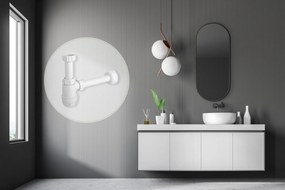 Syfon butelkowy REA HC2 biały niski