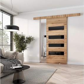 MINIO go for it, Drzwi przesuwne wewnętrzne CLEAN F 76 cm  w kolorze dąb wotan