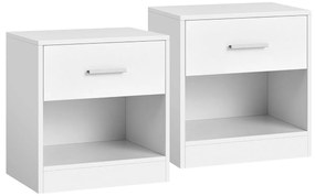 Zestaw stolików nocnych E1081 WT, biały, 2 szt.