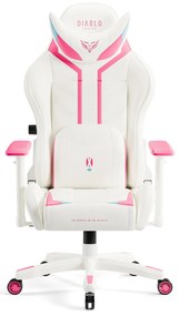Fotel Gamingowy Diablo X-RAY 2.0 Small Size, biało-różowy