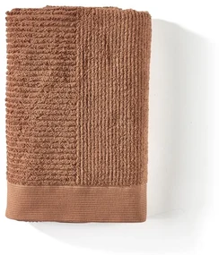 Pomarańczowobrązowy bawełniany ręcznik kąpielowy 70x140 cm Terracotta – Zone
