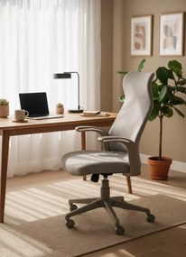 Skandynawskie Krzesło Obrotowe Do Komputera Jasny Popiel L6-L93