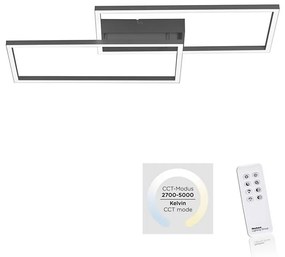 Leuchten Direkt 14140-18 - LED Plafon ściemnialny IVEN 2xLED/13,5W/230V + Pilot