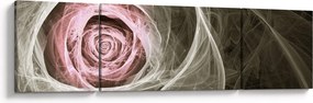 Obraz - Abstrakcyjny róż jasnoróżowy (170x50 cm)