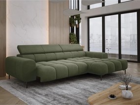 Narożnik PLAZA S Prawostronny z elektryczną regulacją siedziska w tkaninie APHRODITE 12 WERSAL