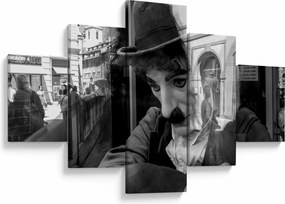 Obraz - Charles Chaplin w Pradze (125x70 cm)