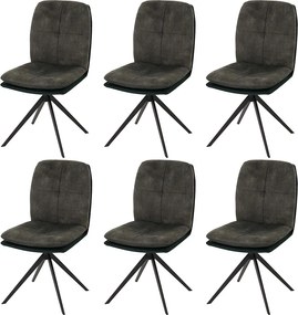 Krzesło do jadalni MCW-M68 (zestaw 6 sztuk), zielone