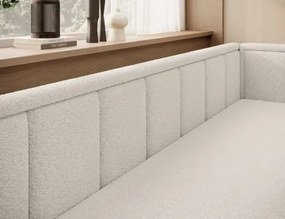 Sofa rozkładana z funkcją spania FULGEO kremowa prawa ELTAP