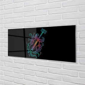 Panel szklany do Kuchni Kolorowa Melodia na Gitarze