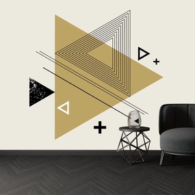 Fototapeta - Abstrakcja w trójkąty (196x136 cm)