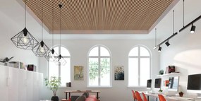 Drewniany panel akustyczny, 2400 x 600 mm, B2BP002, 5 szt, brzoza