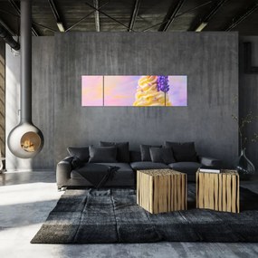 Obraz - Lody z lawendą (170x50 cm)
