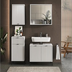 Zestaw mebli łazienkowych biały 70x45x63 eliza