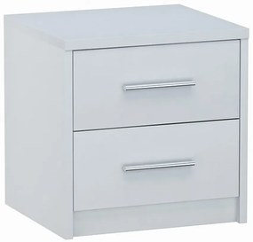 Biała szafka nocna z szufladami H2-F22