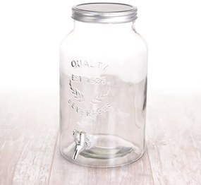 Słój z kranem i pokrywą - dystrybutor napojów, 5,5 l
