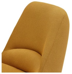 Żółty fotel Teulat Dins, wys. 90 cm