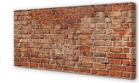 Obraz drukowany na płótnie Postarzana Ściana Z Cegły