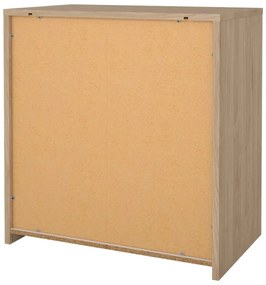 Biało-naturalna komoda w dekorze dębu 80x84x48 cm Next – Tvilum