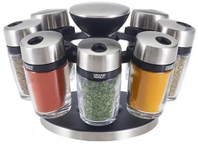 Cole&Mason - Obrotowy stojak z przyprawami MASTER 9 szt.