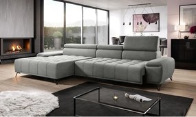 Narożnik PALLADIO MINI z elektryczną regulacją siedziska Lewostronny w tkaninie RIVIERA 91 WERSAL