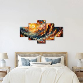 Obraz - Góry oświetlone słońcem (125x70 cm)
