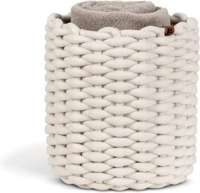 Tekstylny koszyk ø 25x25 cm Peach Skin Round M – Bigso