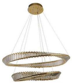 LED ściemnialny żyrandol na linkach LED/90W/230V 3000-6500K złoto/chrom + DO